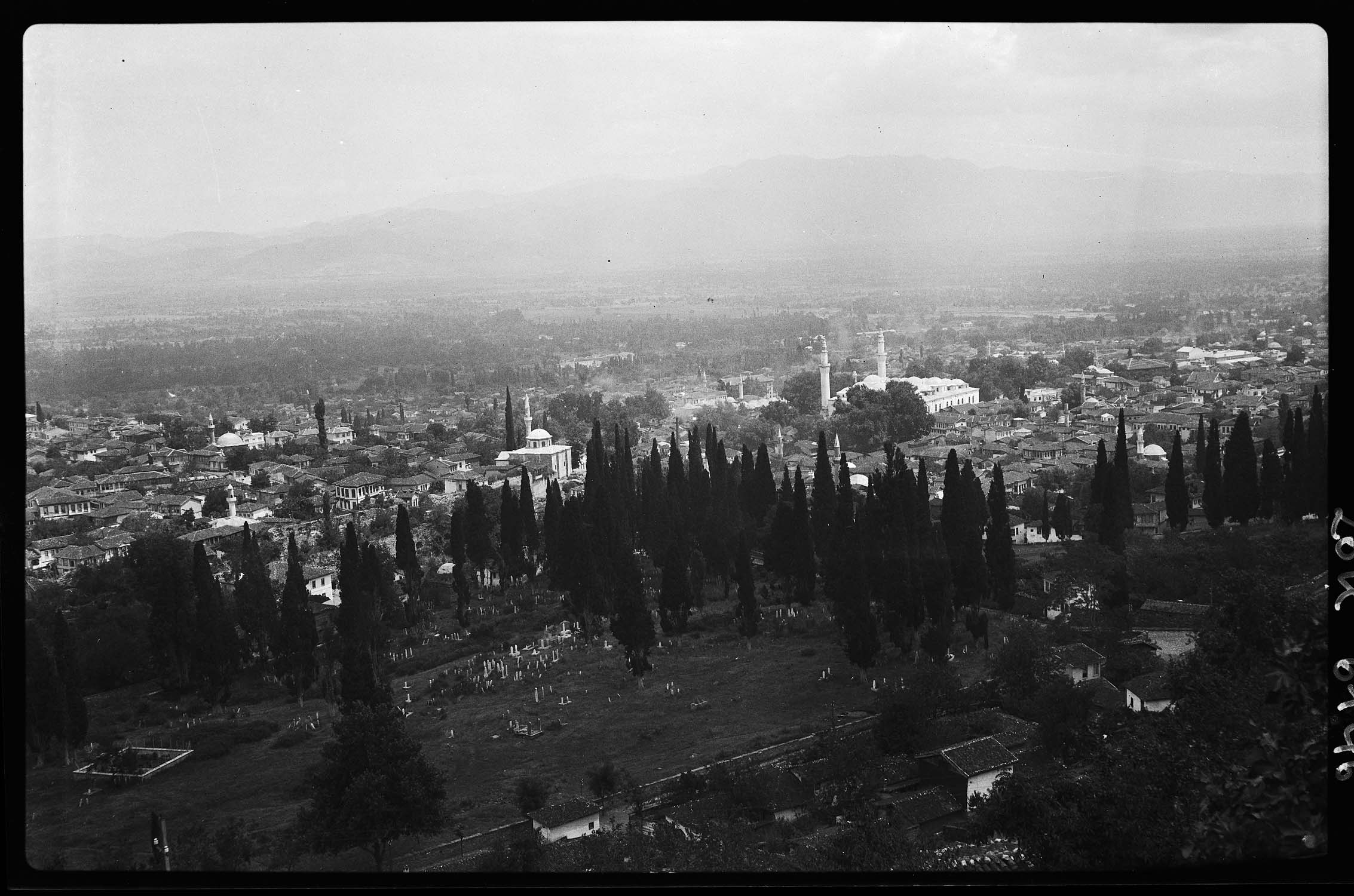 Panorama de la ville et du château, depuis le sud-ouest